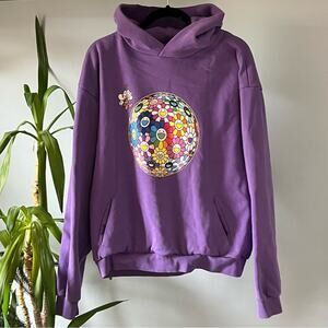 Takashi Murakami hoodie, Pangaia Flowerball Bee sweatshirt Pullover Sz M